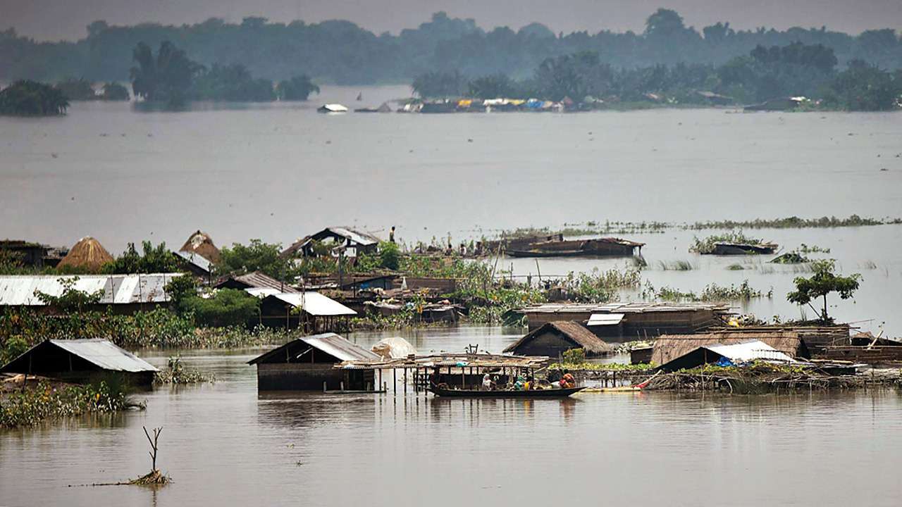 Assam floods affect 21 districts, disrupts wildlife and kills 2 children