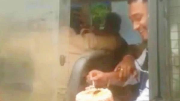 Gangster Cuts Cake Inside Police Van Erupts Controversy In Maharashtra 