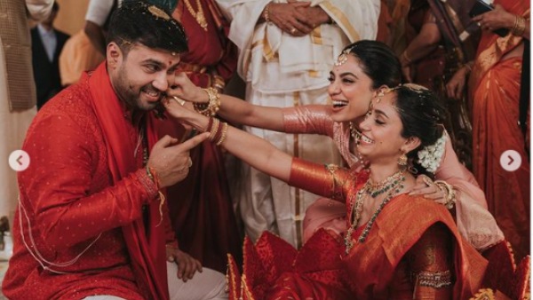 Sobhita Dhulipala sister Samanta Dhulipala wedding pictures trending in social media