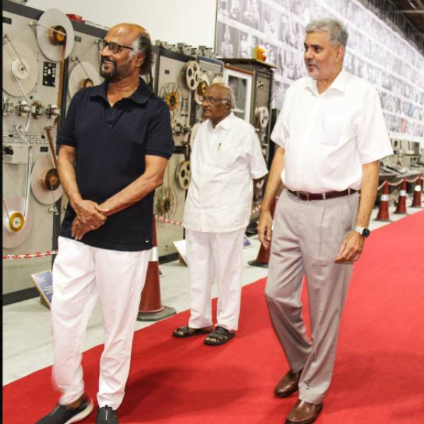  Rajinikanth: Superstar Rajinikanth visited the AVM Heritage Museum
