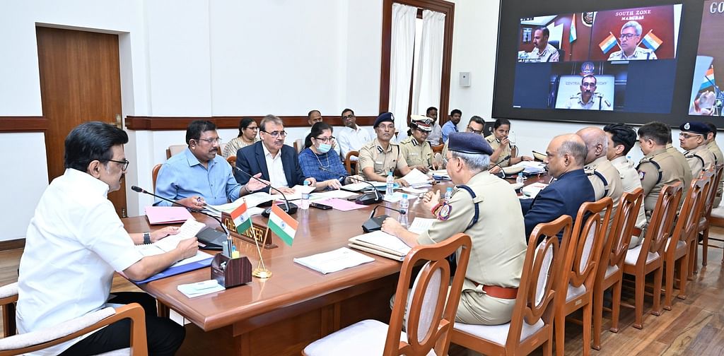 சட்டம் ஒழுங்கு குறித்து முதல்வர் ஸ்டாலின் தலைமையில் நடைபெற்ற ஆய்வுக் கூட்டம்