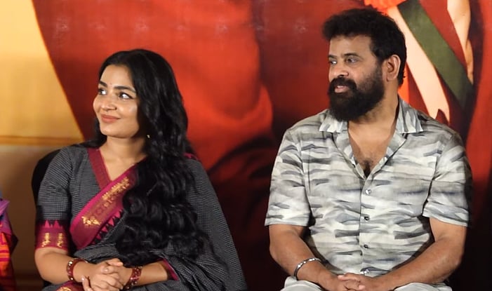 பைசன் வெற்றிவிழா; நடிகை ரஜிஷா விஜயன் - நடிகர் அமீர்