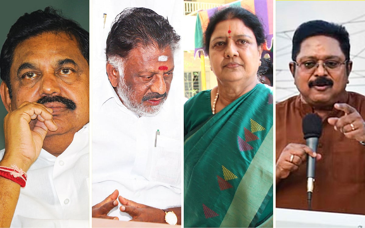 எடப்பாடி பழனிசாமி, ஓ.பன்னீர்செல்வம், சசிகலா, தினகரன்