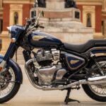 Royal Enfield bullet 650 blue side