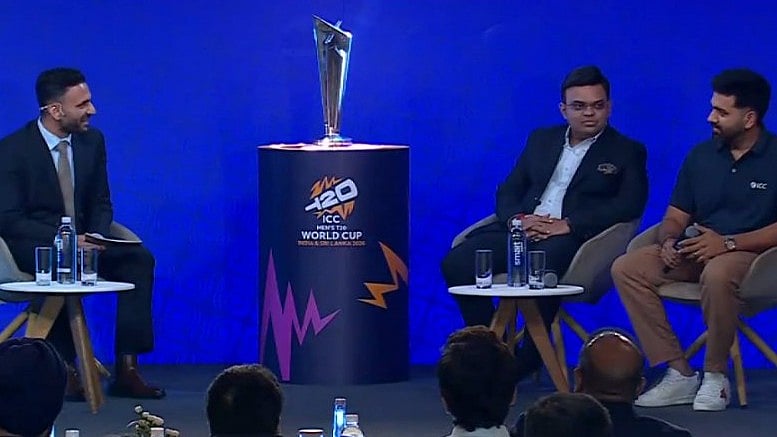 2026 டி20 உலகக் கோப்பை போட்டி அட்டவணை வெளியிடும் நிகழ்ச்சியில் ரோஹித் சர்மா